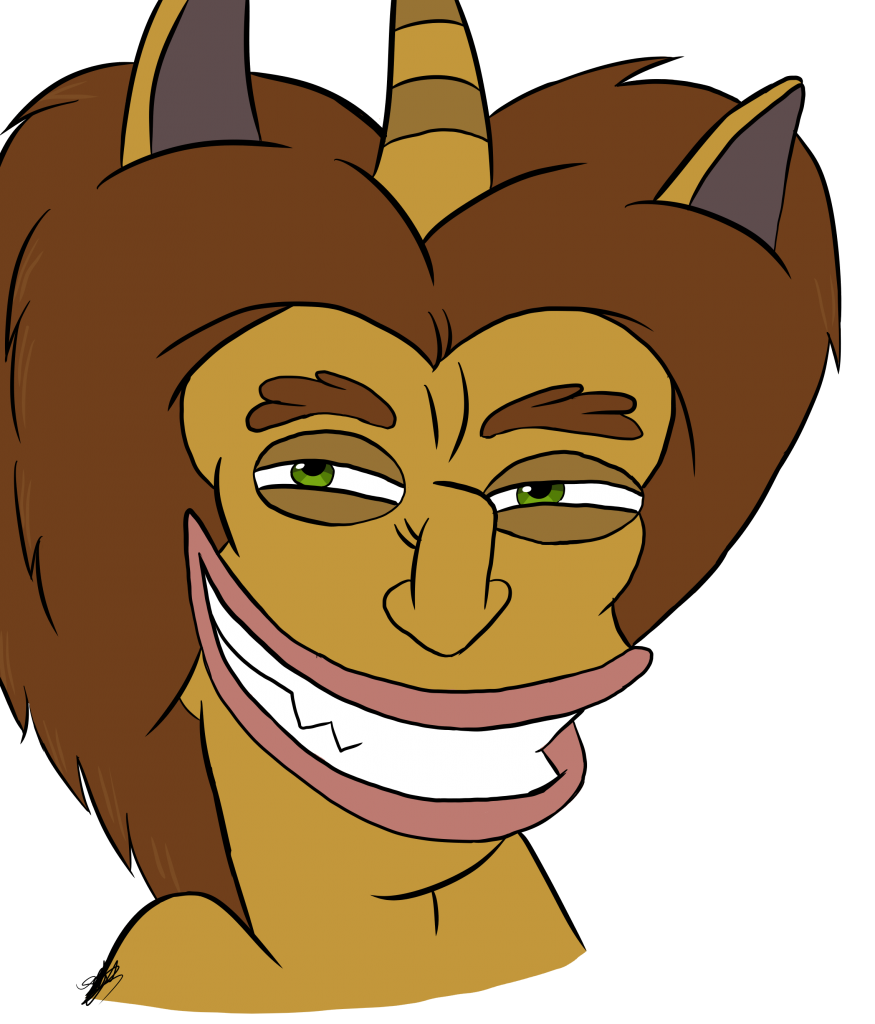 Hormone monster, from the Netflix show Big Mouth · Illustrator Trinity Thomas