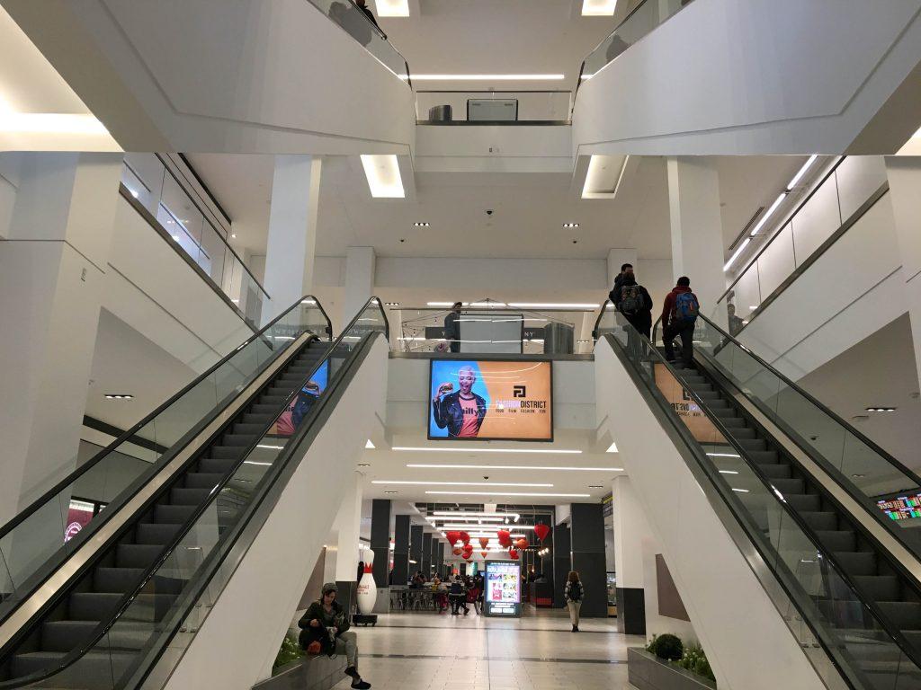 The new Fashion District, located at 9th and Market, opened on September 19th, 2019 with multiple floors of up to 55+ stores to shop in with many more stores to open soon. 