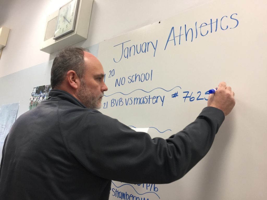 Franklin Learning Center’s Health and Physical Education teacher as well as sports coach Mr. Kelly, was encouraged as a kid to stay focused on his education and encouraged by his father to get into sports.