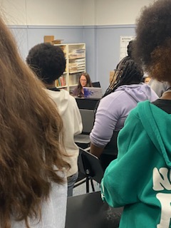 Ms. Frank, a vocal music teacher at FLC, guides her students and creates a lighthearted and musical classroom environment.