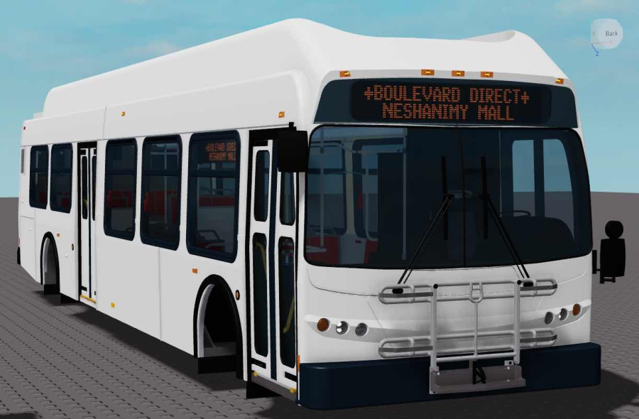 A DE40LFR bus model made on ROBLOX